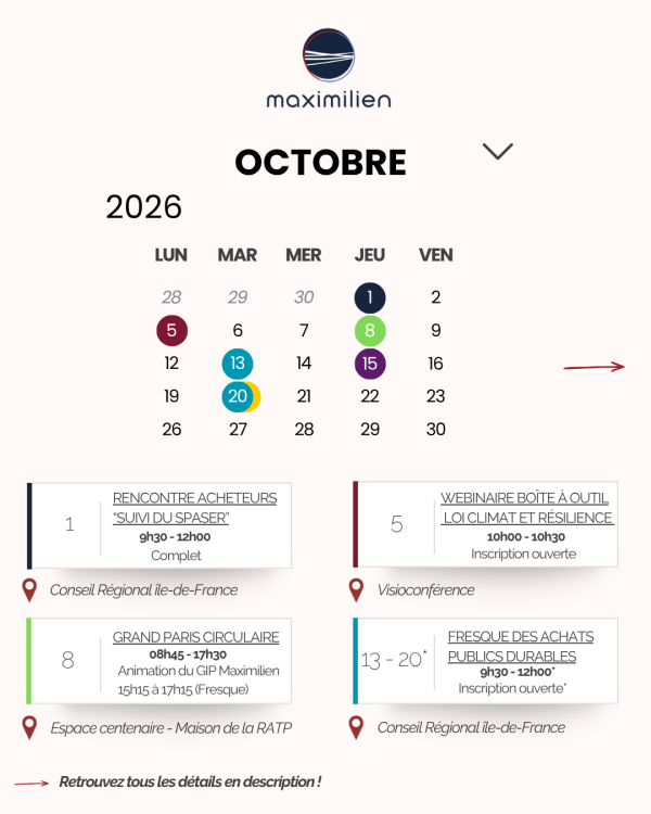 Agenda d'octobre